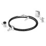 GUSTATORY Coffee Silver and Leather Bracelet Collection