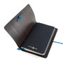 Inside The Anchor & Crew Brown Medium Travellers Leather and Blue Noir Rope Journal