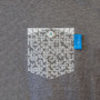 Anchor & Crew Athletic Grey Digit Print Organic Cotton T-Shirt Pocket