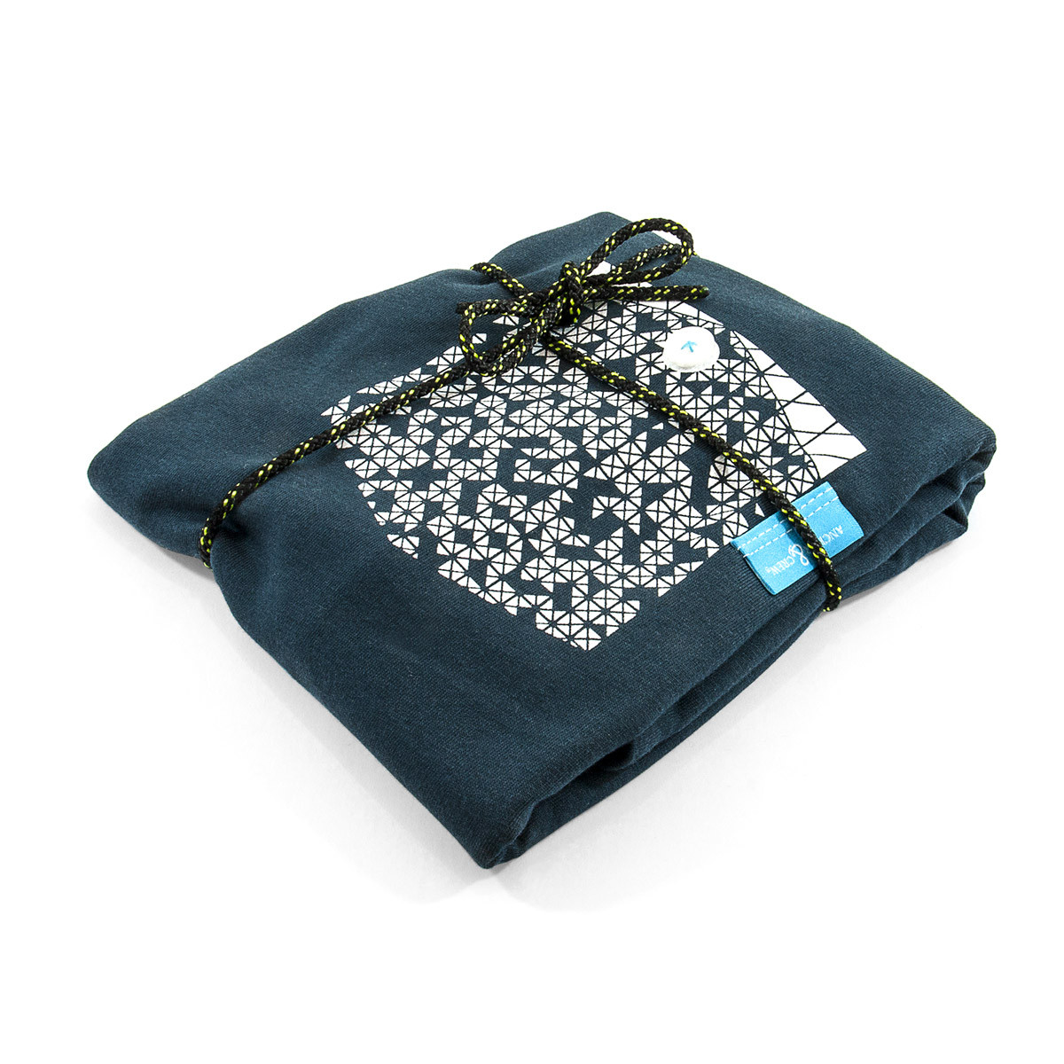 Anchor & Crew Steel Blue Digit Print Organic Cotton T-Shirt As Wrapped