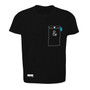 Anchor & Crew Noir Black Anchormark Print Organic Cotton T-Shirt (Mens)