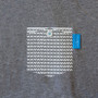 Anchor & Crew Athletic Grey Marker Print Organic Cotton T-Shirt Pocket