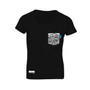 Anchor & Crew Noir Black Digit Print Organic Cotton T-Shirt (Womens)