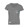 Anchor & Crew Athletic Grey Travel Print Organic Cotton T-Shirt (Womens)