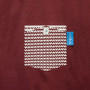 Anchor & Crew Fire Brick Red Marker Print Organic Cotton T-Shirt Pocket