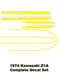 Warning Frame Decal Kawasaki Z1-1974 Z1A - Z1 Parts Inc