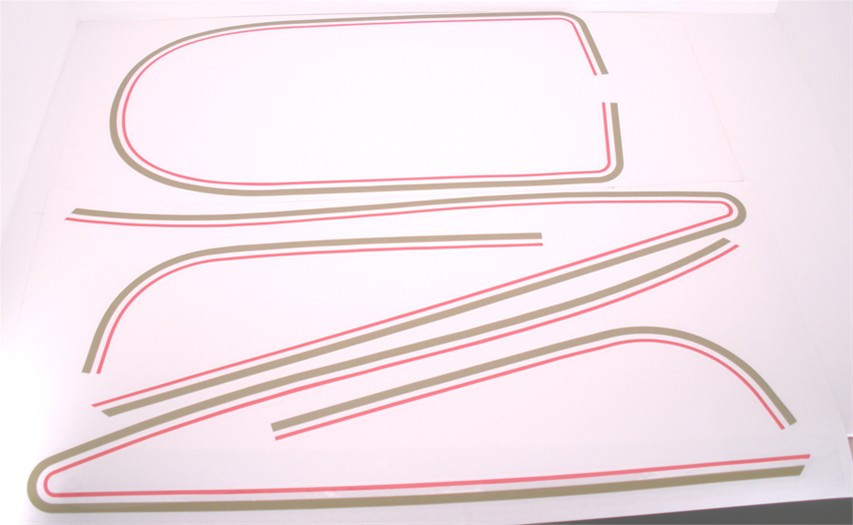 ☆ページ◎ Complete Decal Set | Kawasaki KZ900 A4 | Red