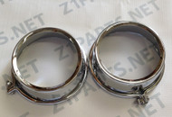 Kawasaki Z1 900, KZ900, KZ1000, KZ650, KZ750 Gauge Covers Chrome