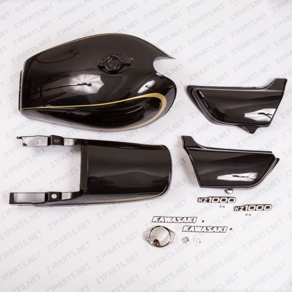 1978 Kawasaki KZ1000 Paint Body Set | KZ1000A2 Black & Gold