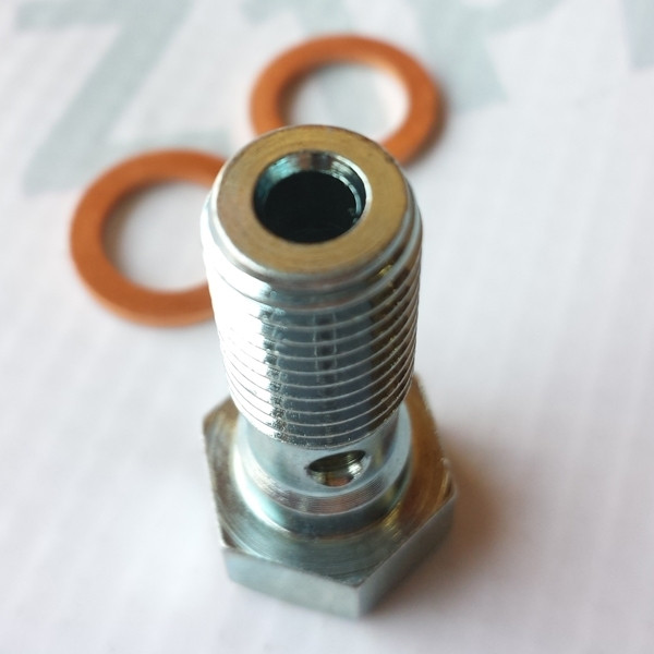 F FIERCE CYCLE M10x1.25mm Banjo Bolt Fuel Line Adapter with Copper Washers Set for Motorcycle Brake Master Cylinder F FIERCE CYCLE M10x1.25mm Banjo Bolt Fuel Line Adapter with Copper Washers Set for Motorcycle Brake Master Cylinder