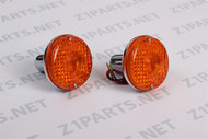 Dual Wire-Vintage Kawasaki Turn Signals | S1 S2 S3 KH250 KH350 KH400 KH500