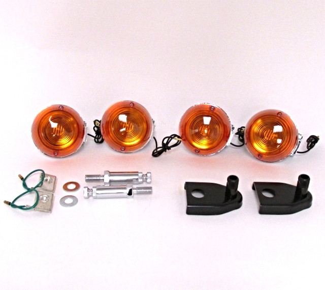 Honda Front & Rear turn signal set Combo - Single Wire - Z1 Parts Inc