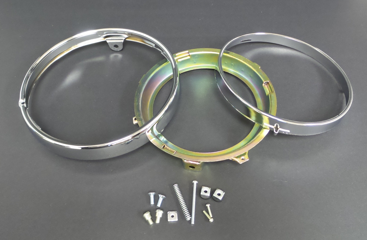 Z1R kz1000 D1 ライトリム　純正　kawasaki Kawasaki Head Light Rims set /Z1 900, KZ650, KZ750, KZ900
