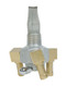 Triple Outlet On/Off Only Hex Valve-3/8" NPT-90° 5/16" hose barbs-Aluminum