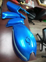 REPAINTED KAWASAKI Z1 900 BODY SET - in H2 750 BLUE PAINT (CUSTOM)