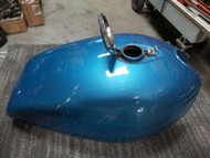 Kawasaki Original Z1 900 Gas Tank - Light scratches, No Dings, Blue paint w/ cap