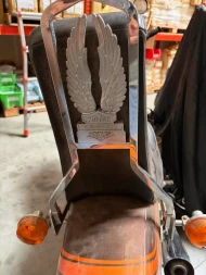 VINTAGE KAWASAKI MOTORCYCLE SISSY BAR WINGS WITH SEAT