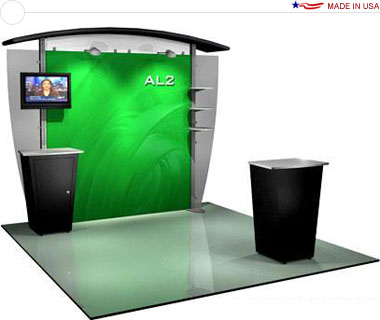 Alumalite Classic 10′ Trade Show Booth - AL2 Deluxe