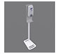 Stand Tough™ MOD-9001 Hand Sanitizer Stand · Left Angle View
