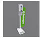 Stand Tough™ MOD-9001 Hand Sanitizer Stand w/ Optional Graphic · Left Angle View