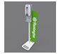 Stand Tough™ MOD-9001 Hand Sanitizer Stand w/ Optional Graphic · Right Angle View