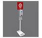 Stand Tough™ MOD-9003 Hand Sanitizer Stand · Left Angle View