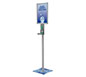 Deluxe Hand Sanitizer Stand w/ Graphics · Right Angle View
