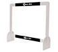 40″ × 32″ Protective Counter Barrier w/ Frame w/ Optional Decals · Right Angle View