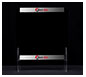 24″ × 24″ Protective Acrylic Counter Barrier w/ Optional Decals · Front View