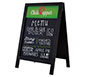 32″ Deluxe Wood A-Frame Chalkboard · Right Angle View (Espresso Finish)