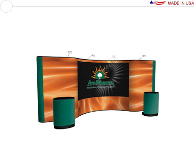 Arise™ 20′ Combination Pop Up Display w/ Central Mural