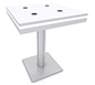 InCharg™ Wireless Charging Table · MOD-1454 (Square) w/ Standard White Perimeter Lights