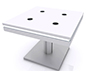 InCharg™ Wireless Charging Coffee Table · MOD-1456 (Square) w/ Standard White Perimeter Lights