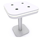 InCharg™ Wireless Charging Table · MOD-1458 (Rounded Square) w/ Standard White Perimeter Lights