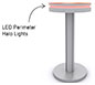 InCharg™ Wireless Charging Table · MOD-1462 (Circle) w/ Optional Adhesive Graphic & RGB Perimeter Lights