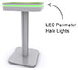 InCharg™ Wireless Charging Table · MOD-1463 (Rounded Square) w/ Optional Adhesive Graphic & RGB Perimeter Lights