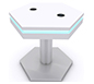 InCharg™ Wireless Charging End Table · MOD-1466 (Hexagon) w/ Optional RGB Perimeter Lights