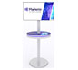 InCharg™ Charging Monitor Stand · Round w/ Monitors, Optional Graphics & RGB Lighting · Front View