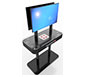 InCharg™ Charging Monitor Stand · Rectangle w/ Monitors & Optional Graphics · Angled Top View