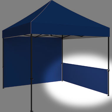 Zoom™ 10′ Tent w/ Full Wall & Half Wall (Tent & Full Wall Sold Separately)