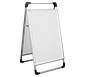 Ace 2™ Outdoor Sign · Left Angle View (Whiteboard Backing Without Graphic)