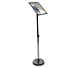 Advocate™ Sign Stand · Left Angle View at Maximum Height