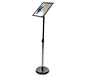 Advocate™ Sign Stand · Right Angle View at Maximum Height