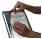 Advocate™ Sign Stand Assembly Step 4 · Place Graphic in Frame