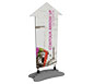 Contour™ Outdoor Sign - Arrow Up w/ Water Base · Left Angle View