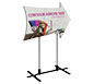 Contour™ Outdoor Sign - Arrow Side w/ Plate Base · Left Angle View