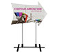 Contour™ Outdoor Sign - Arrow Side w/ Plate Base · Front View