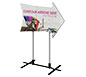 Contour™ Outdoor Sign - Arrow Side w/ Plate Base · Right Angle View