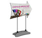Contour™ Outdoor Sign - Arrow Side w/ Water Base · Left Angle View