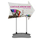 Contour™ Outdoor Sign - Arrow Side w/ Water Base · Front View